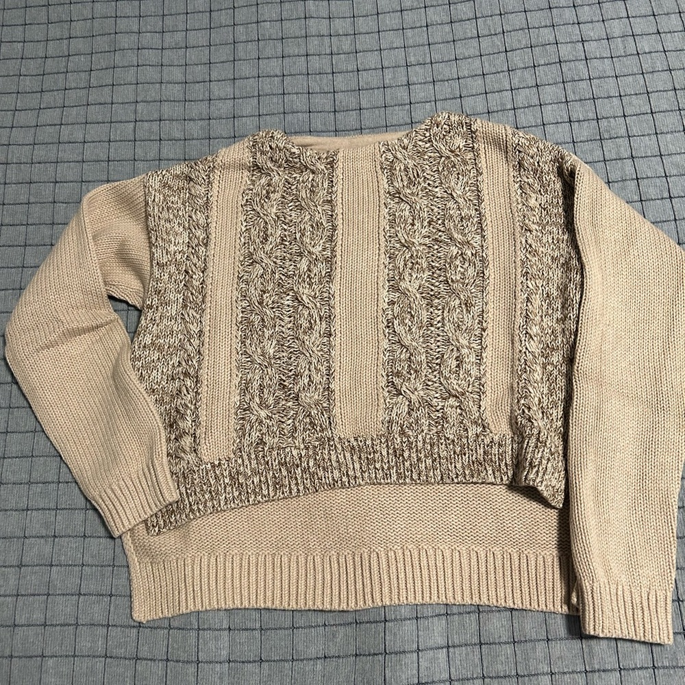 Armani Exchange crop knit sweater
